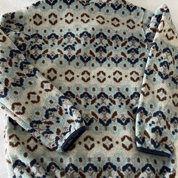 Patagonia Women’s Synchilla pullover, snap T, Tundra Cluster Big Sky Blue - Picture 3 of 4